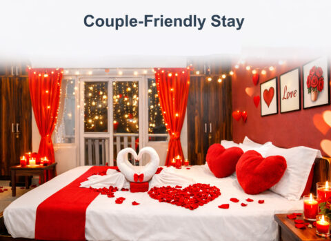 Couple-friendly hotel room in Brookefield AECS Layout with clean private room and peaceful ambiance